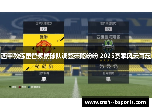 西甲教练更替频繁球队调整策略纷纷 2025赛季风云再起 西甲教练更替频繁球队调整策略纷纷 2025赛季风云再起